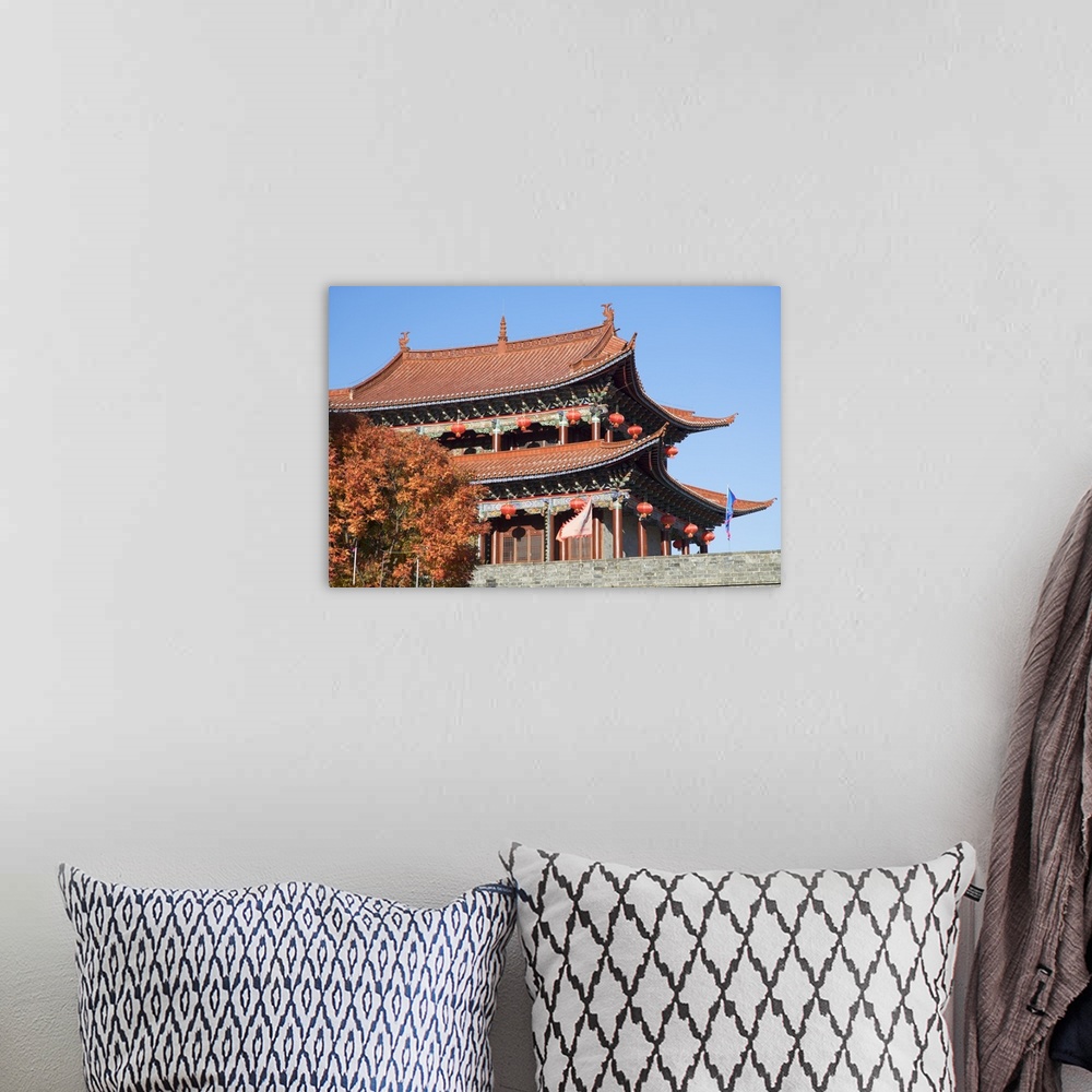 A bohemian room featuring East Gate, Dali, Yunnan, China.