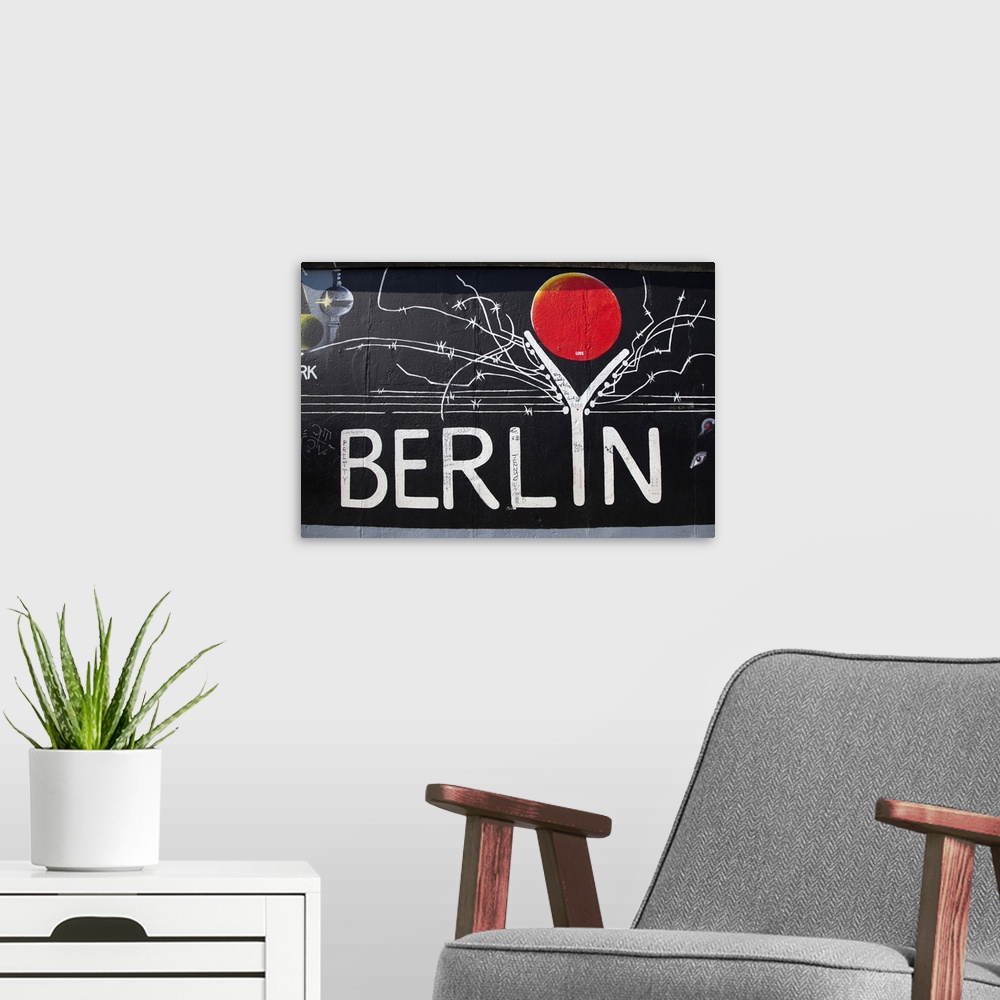 A modern room featuring Eastside gallery (Berlin Wall), Muhlenstrasse, Berlin, Germany