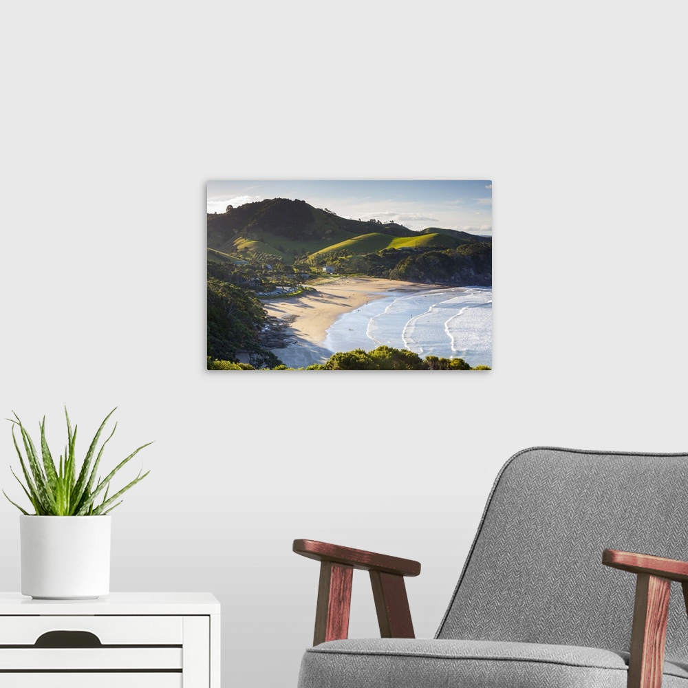 A modern room featuring Elevated View Over Sandy Bay, Tutukaka Coast, Northland, North Island, New Zealand