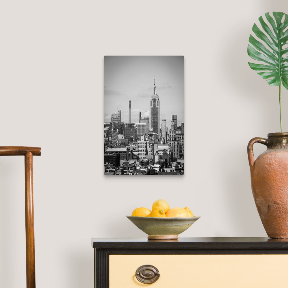 A traditional room featuring Empire State Building from Soho, Manhattan, New York City, USA