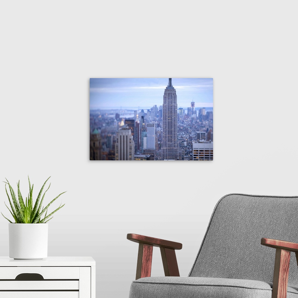 A modern room featuring Empire State Building, Manhattan, New York City
