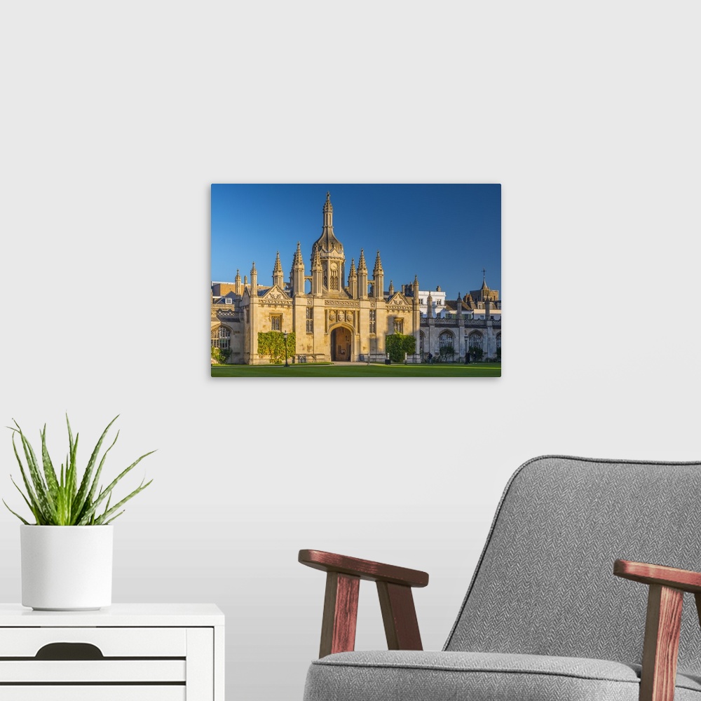 A modern room featuring UK, England, Cambridgeshire, Cambridge, King's College, Gatehouse.