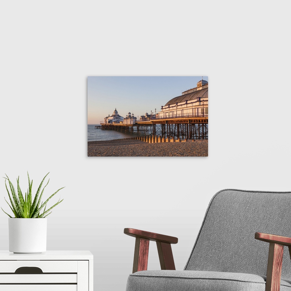 A modern room featuring England, East Sussex, Eastbourne, Eastbourne Pier.