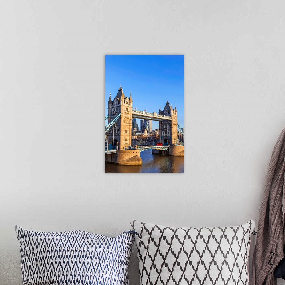 A bohemian room featuring England, London, Tower Bridge And City Skyline.