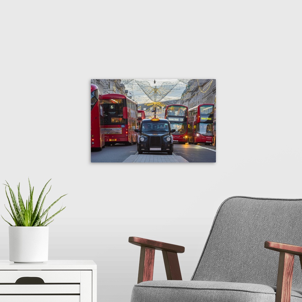 A modern room featuring UK, England, London, West End, Regent Street, Christmas Lights.