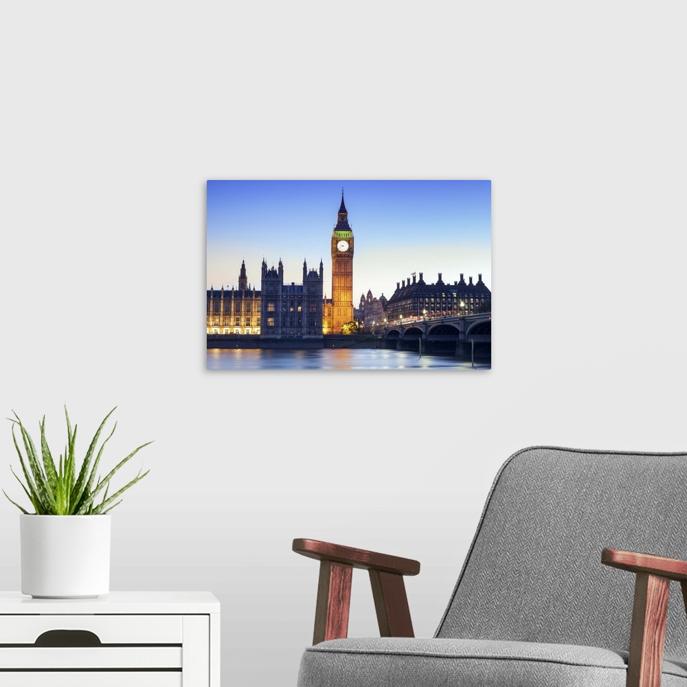 A modern room featuring Europe, United Kingdom, England, London, Westminster, Houses of Parliament (Palace of Westminster...