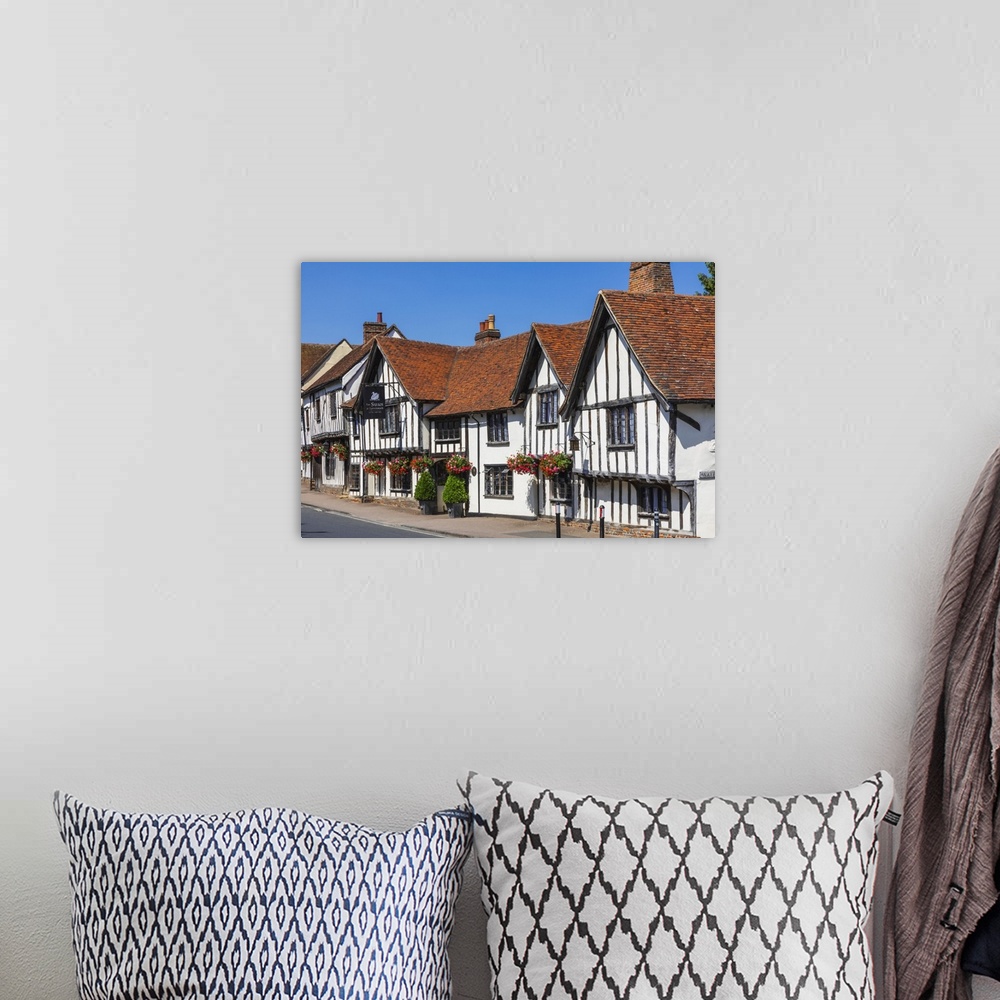 A bohemian room featuring England, Suffolk, Lavenham, The Swan Hotel and Empty Road