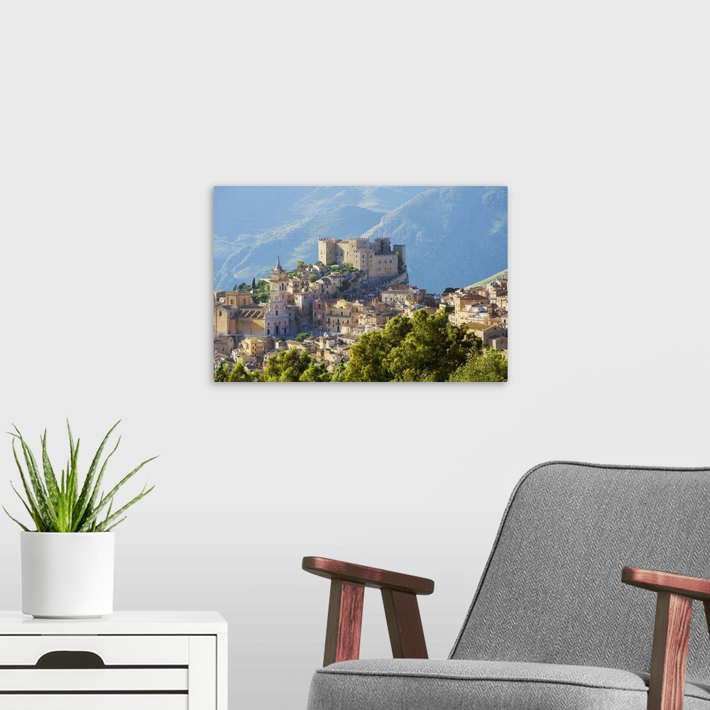 A modern room featuring Europe, Italy, Sicily, Caccamo, Norman Castle.
