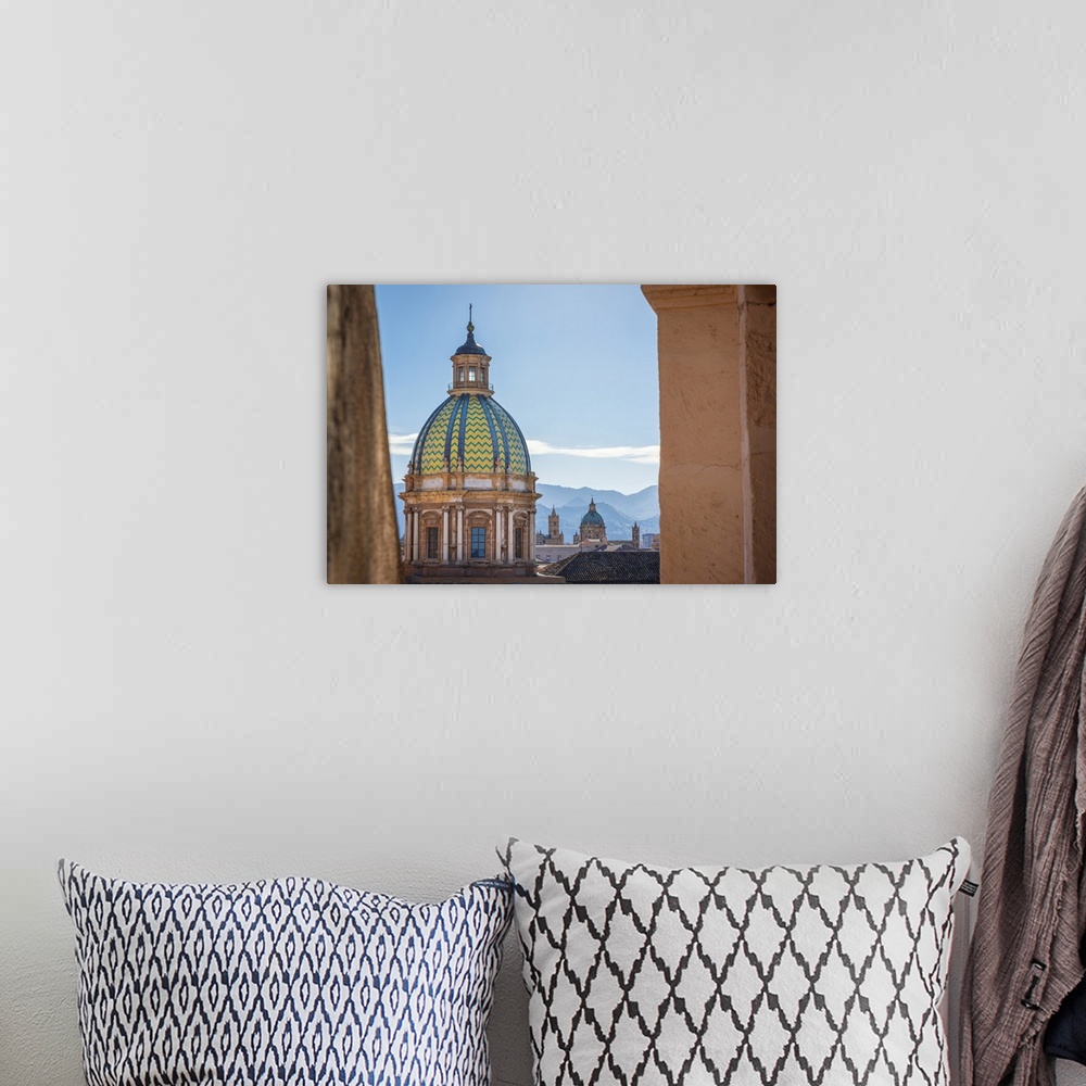A bohemian room featuring europe, Italy, Sicily. Palermo, Santa Caterina and cathedral