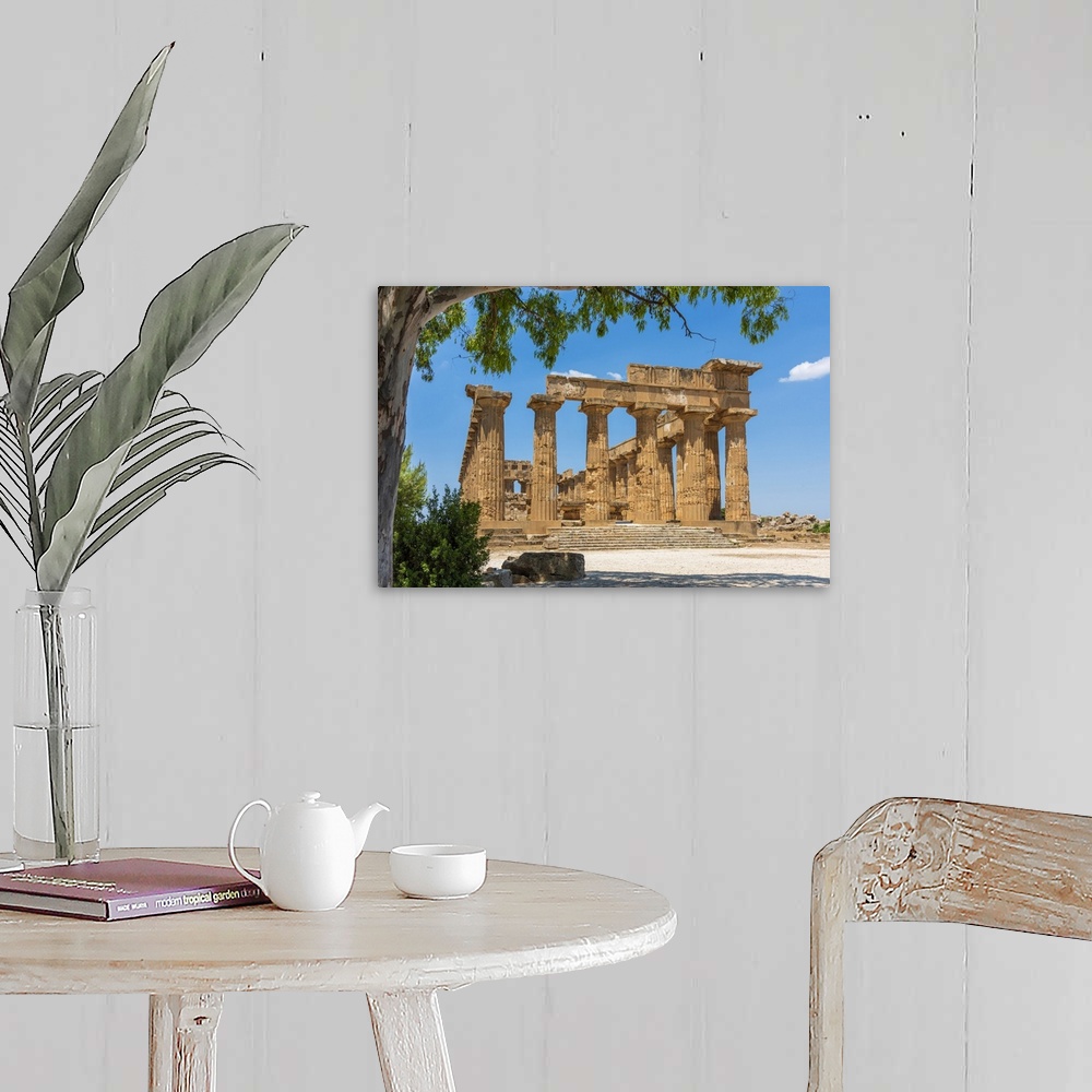 A farmhouse room featuring Europe, Italy, Sicily. The Hera Temple of Selinunte.