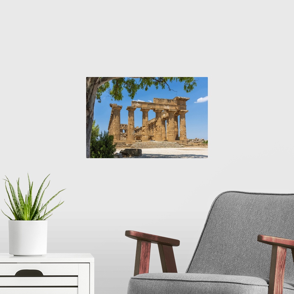 A modern room featuring Europe, Italy, Sicily. The Hera Temple of Selinunte.