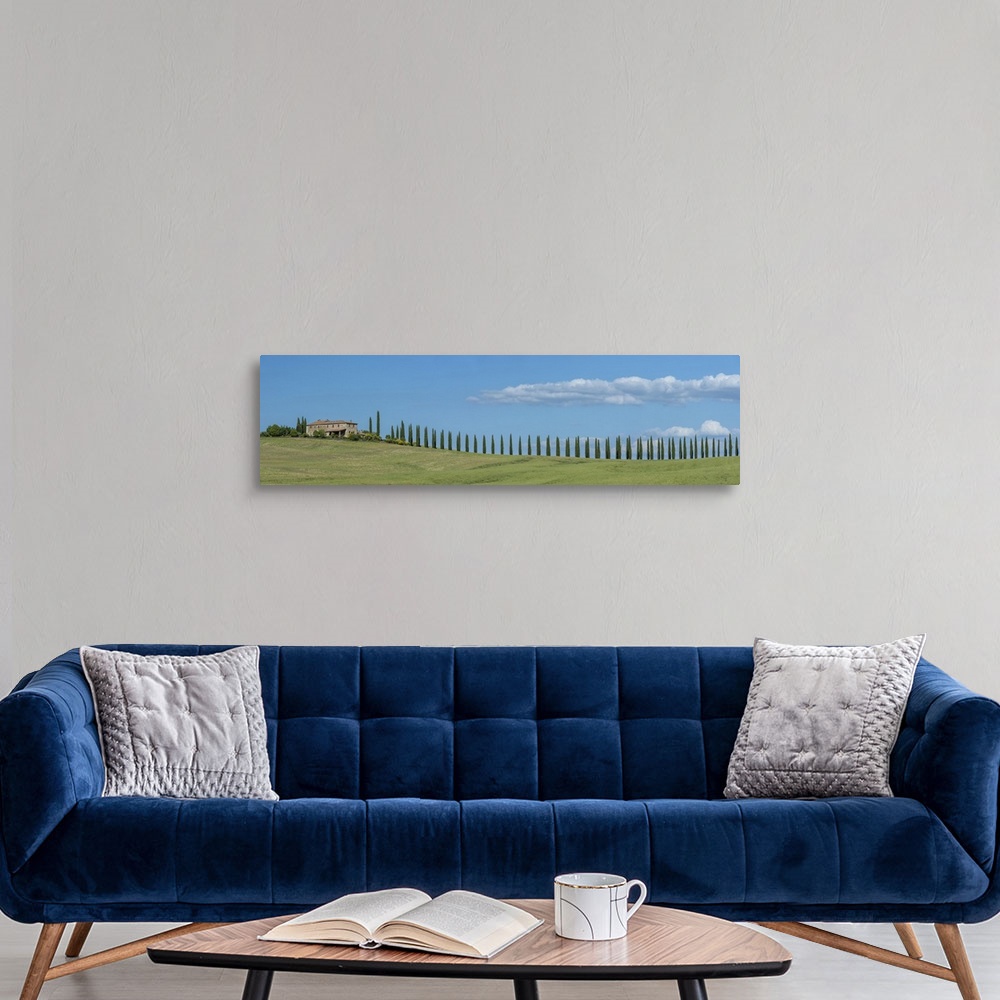 A modern room featuring Europe, Italy, Tuscany, Toscana,  San Quirico dOrcia, Orica valley ,alley