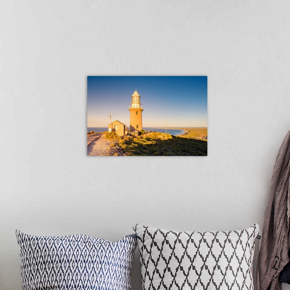 A bohemian room featuring Exmouth lighthouse (Vlamingh Head Lighthouse), Exmouth, Western Australia, Australia. Lighthouse ...