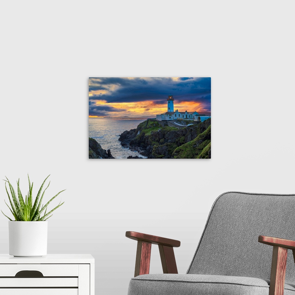 A modern room featuring Fanad Head Lighthouse, County Donegal, Ireland.