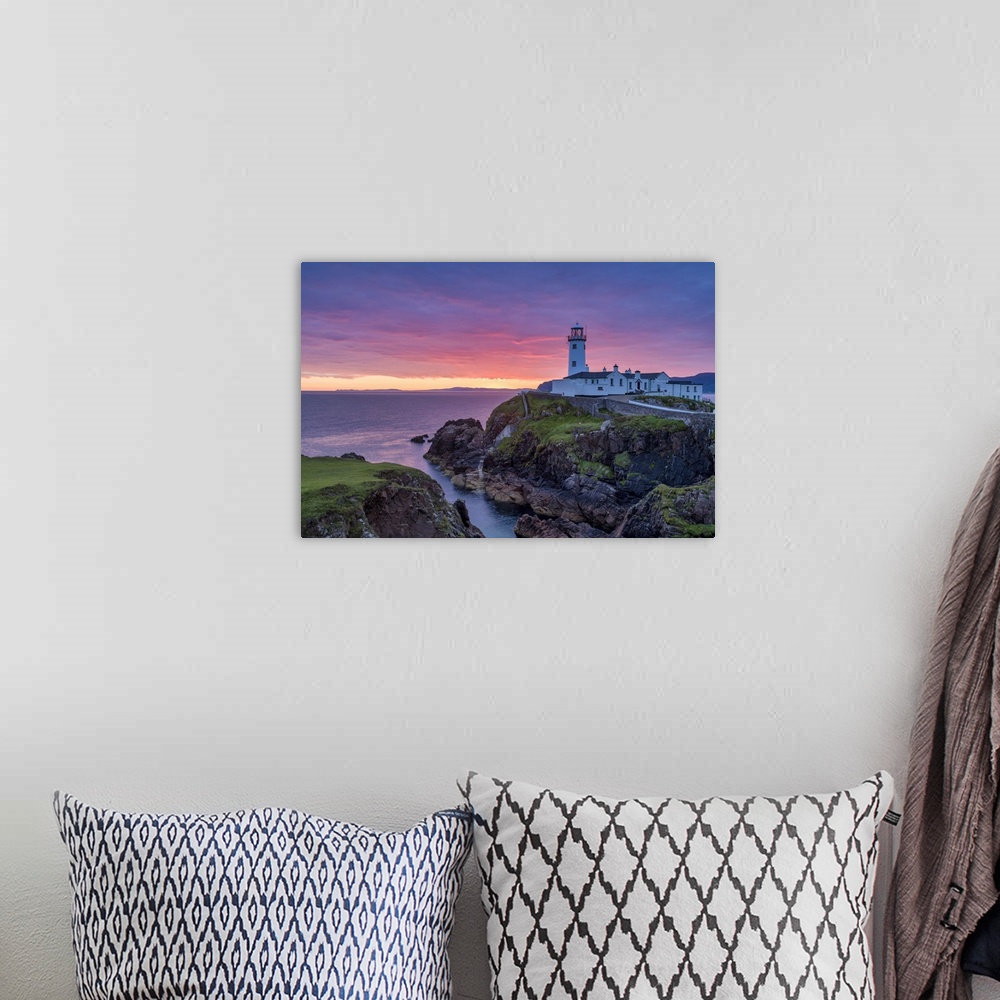 A bohemian room featuring Fanad Lighthouse at Sunrise, County Donegal, Ireland
