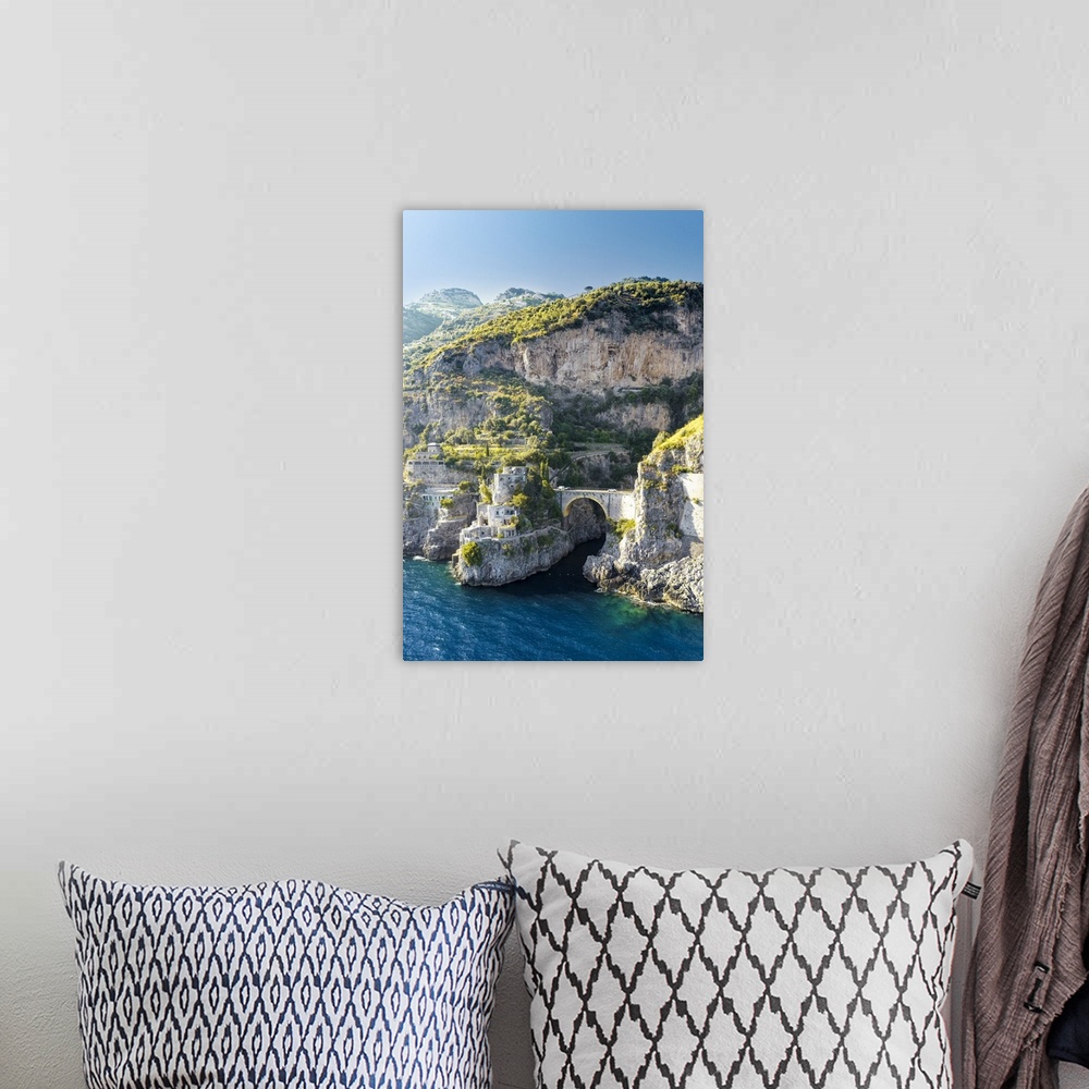 A bohemian room featuring Fiordo di Furore, Amalfi Coast, Campania, Italy