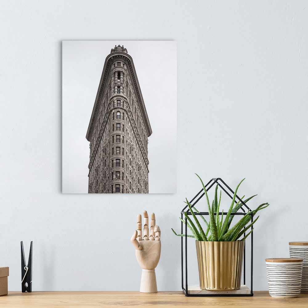 A bohemian room featuring Flatiron building, Manhattan, New York City, New York, USA.