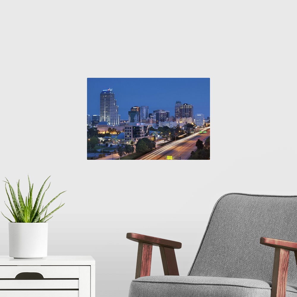 A modern room featuring Florida, Orlando, Downtown Skyline