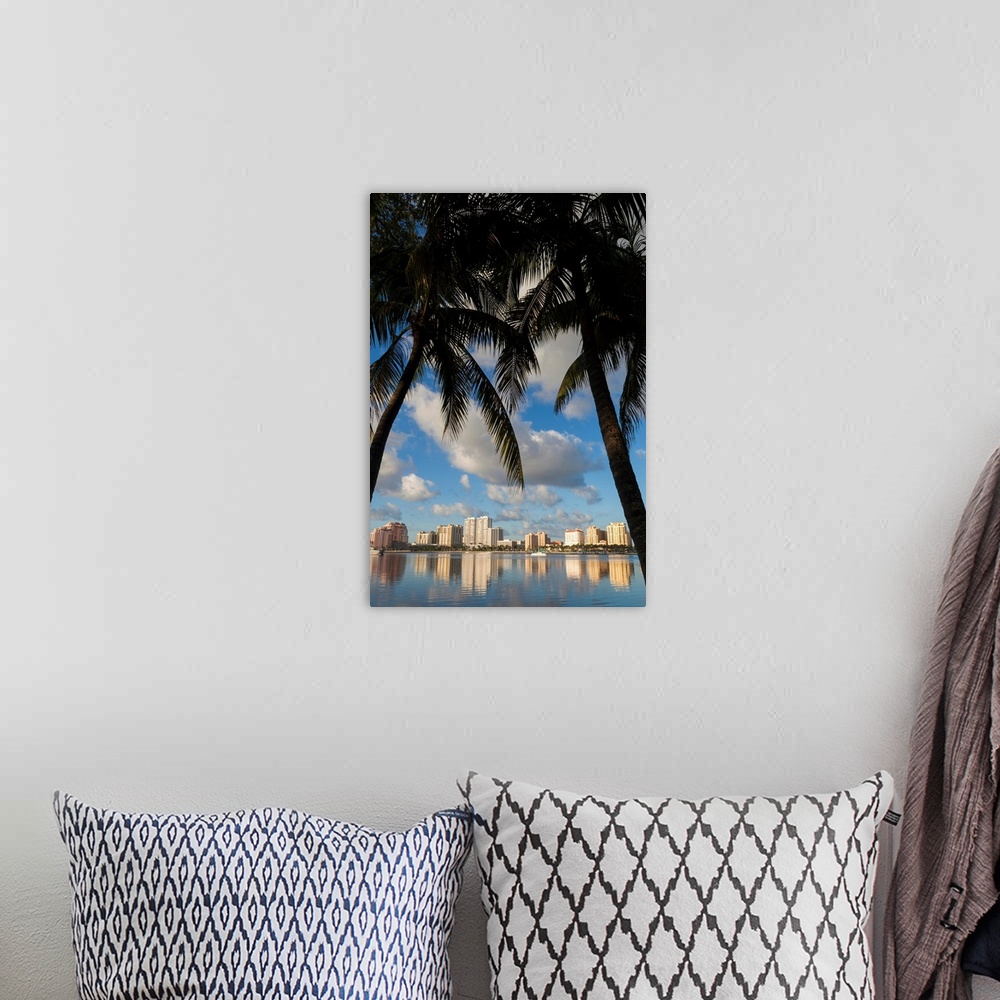 A bohemian room featuring USA, Florida, West Palm Beach, city view, morning