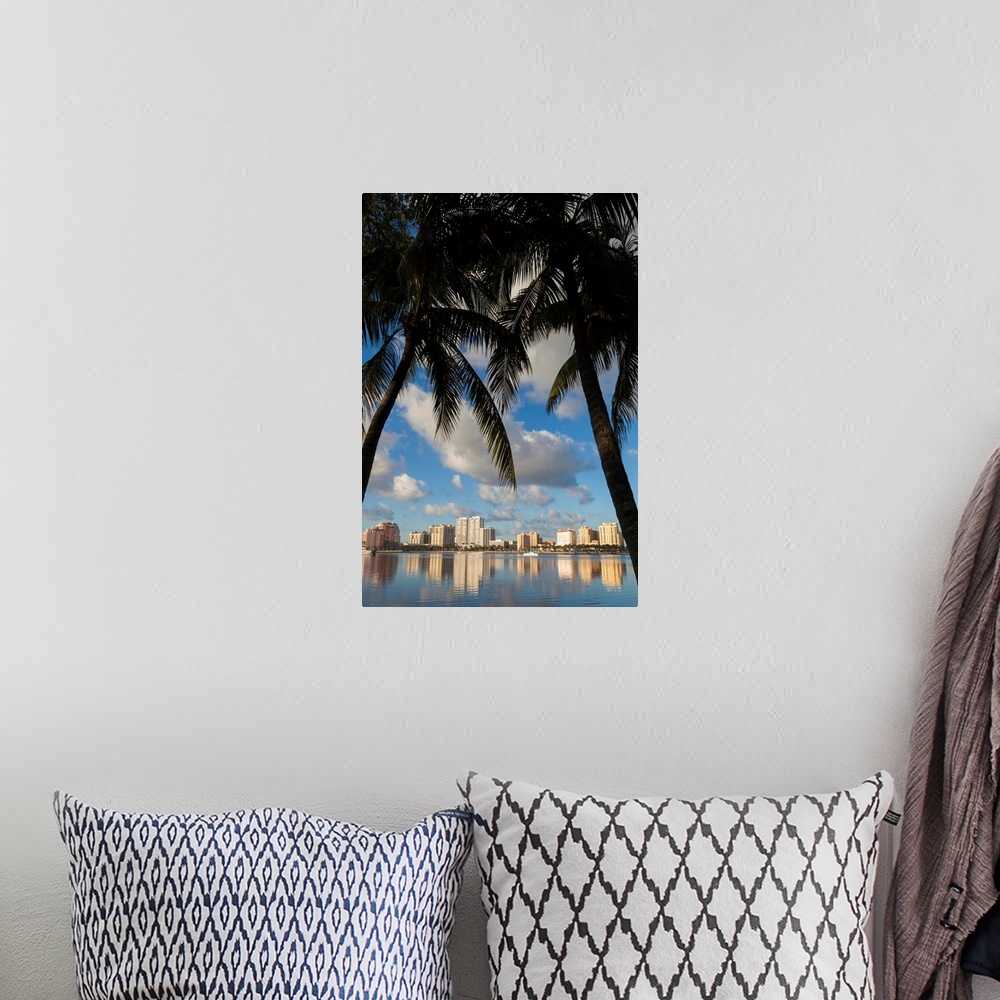 A bohemian room featuring USA, Florida, West Palm Beach, city view, morning