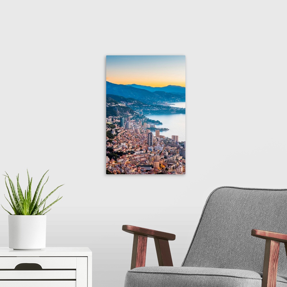A modern room featuring France, Provence-Alpes-Cote d'Azur, French Riviera, Alpes-Maritimes, Principality of Monaco. Mona...
