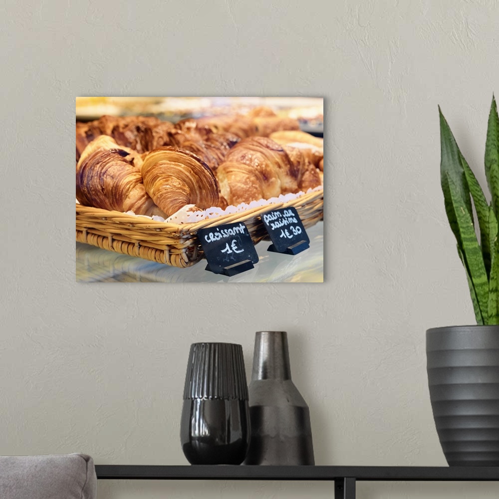 A modern room featuring France, Provence, Nimes, Croissants in bakery