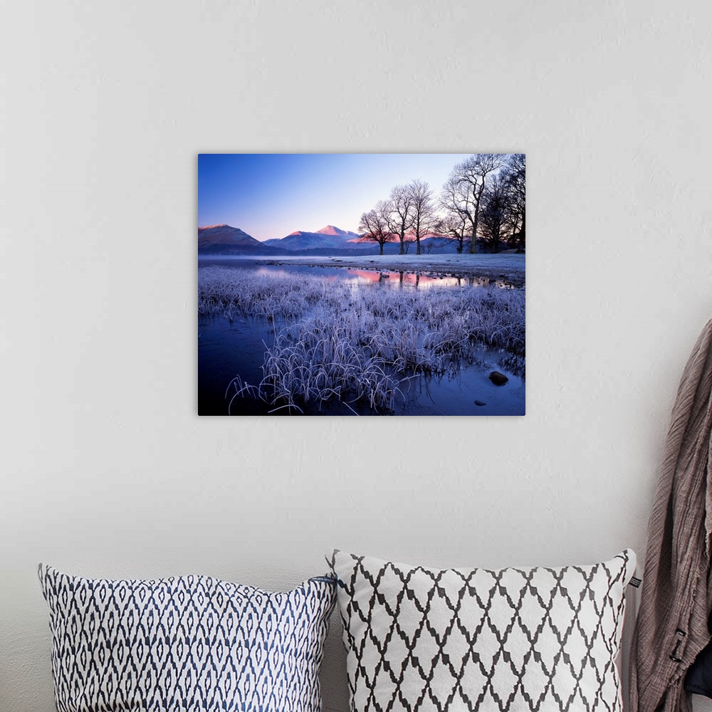 A bohemian room featuring Frost On Derwent Water, Lake District National Park, Cumbria, England