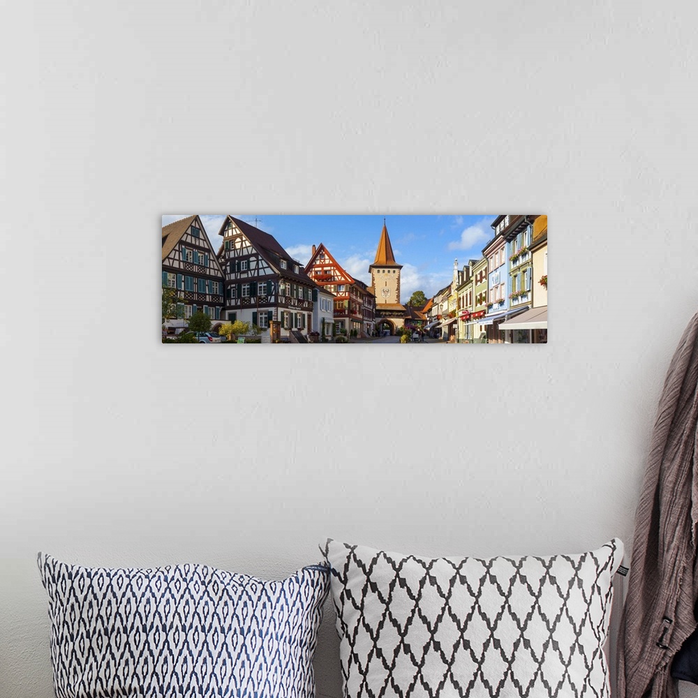 A bohemian room featuring Oberturm Tower in Gengenbach's picturesque Altstad (Old Town), Gengenbach, Kinzigtal Valley, Blac...