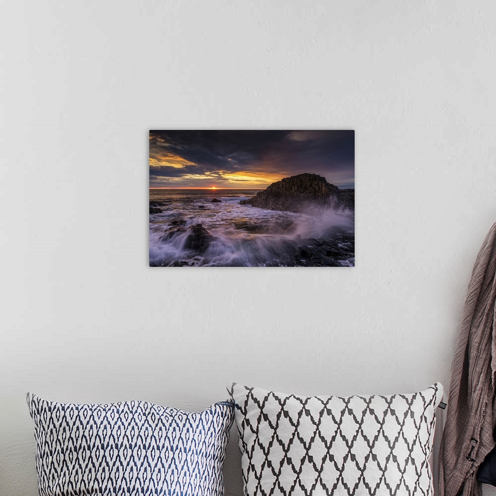 A bohemian room featuring Giant's Causeway at Sunset, Co. Antrim, Northern Ireland.