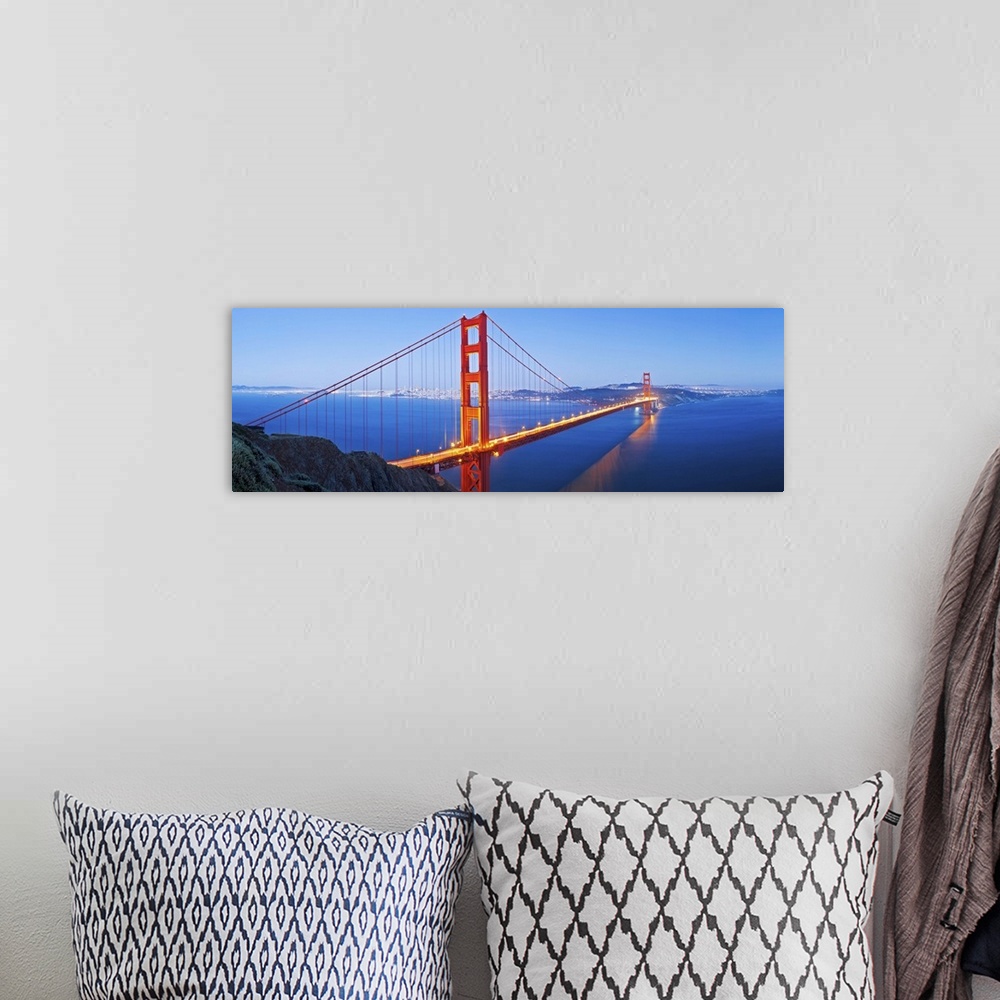 A bohemian room featuring Golden Gate Bridge, San Francisco, California, USA, North America