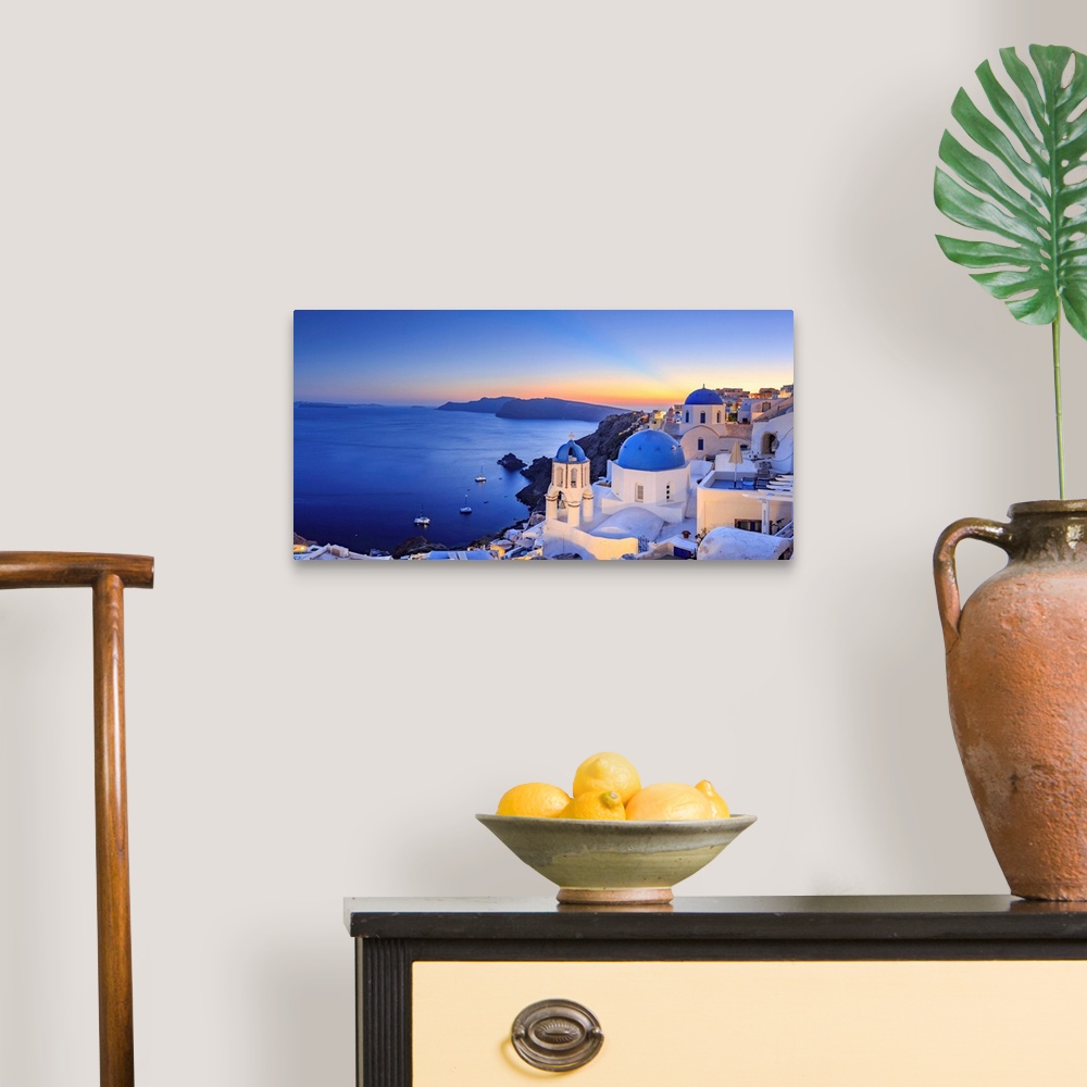 A traditional room featuring Greece, Cyclades, Oia town and Santorini Caldera