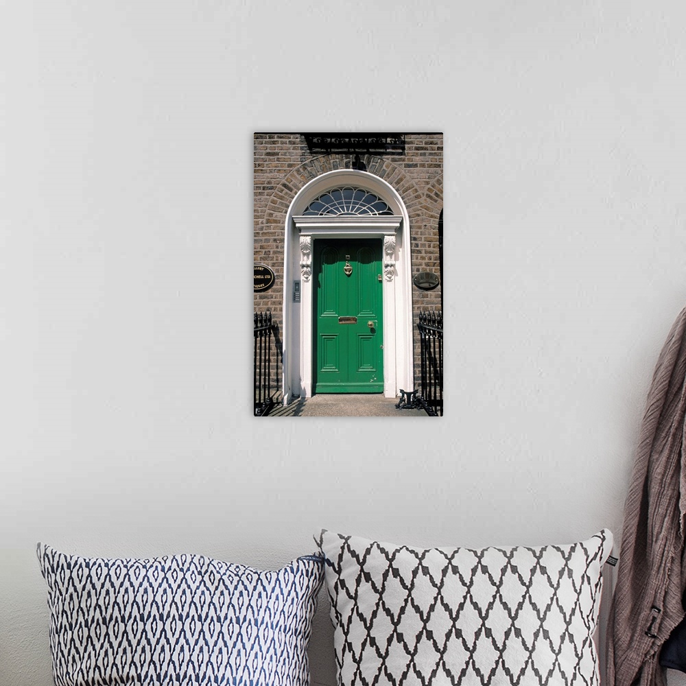 A bohemian room featuring Green door, Merrion Square, Dublin, Ireland