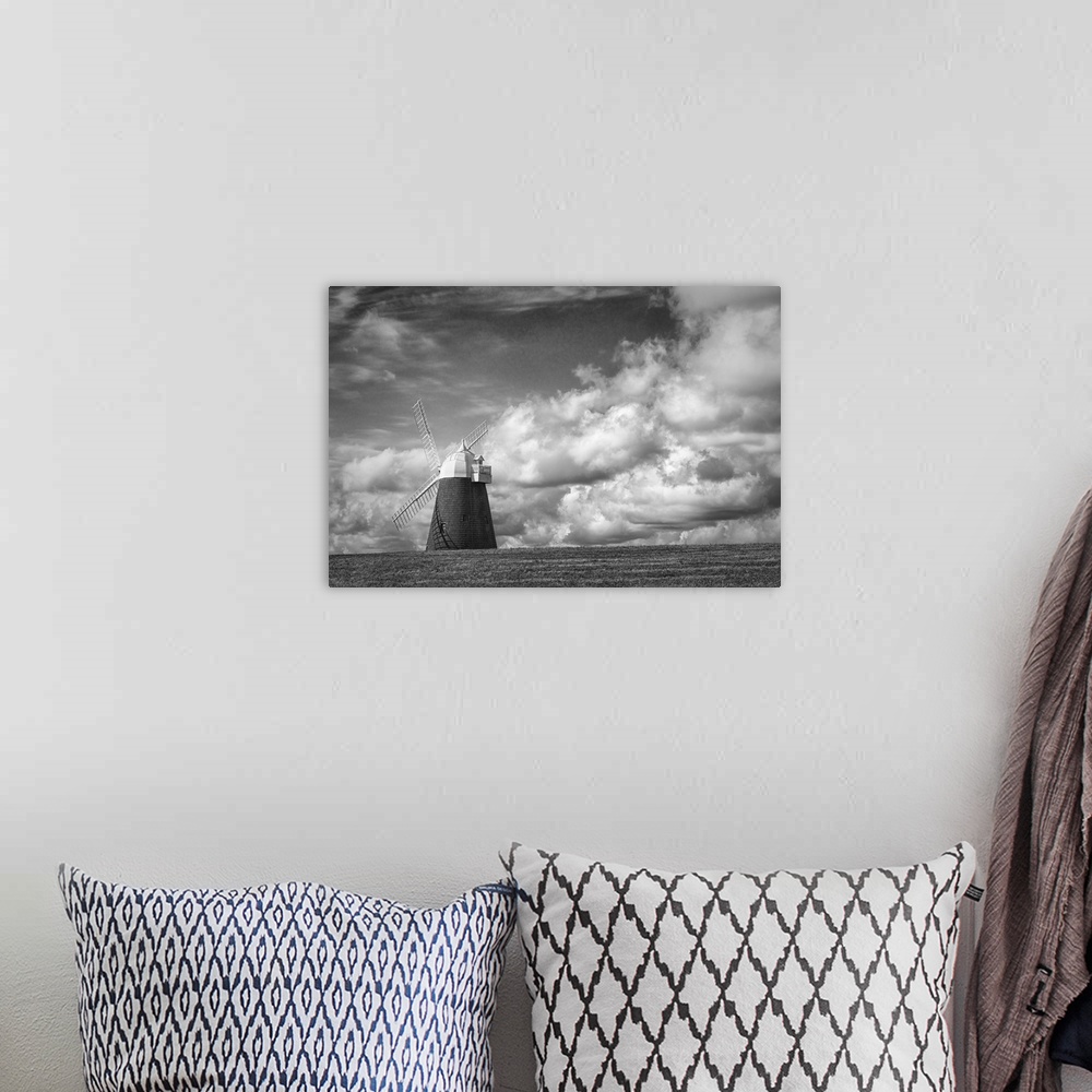 A bohemian room featuring Halnaker Windmill, West Sussex, England.