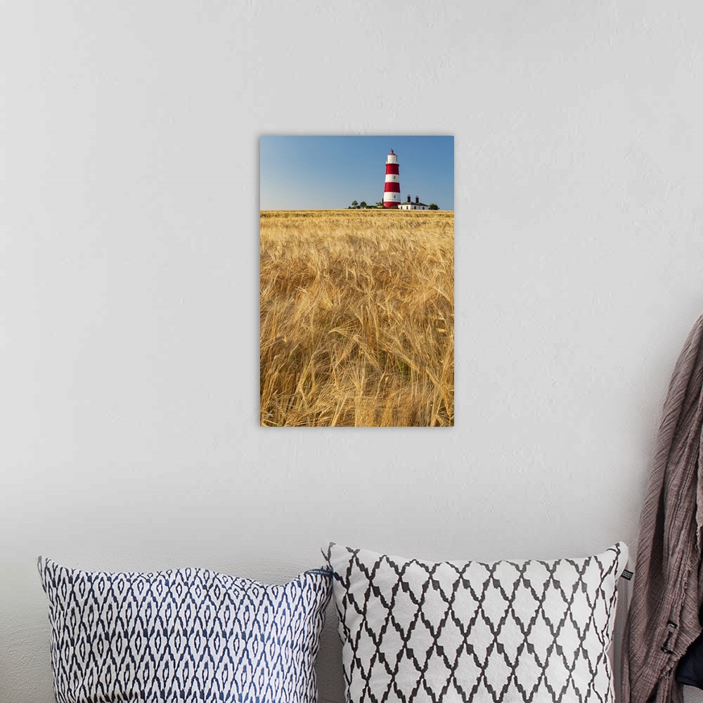 A bohemian room featuring Happisburgh Lighthouse & Field of Wheat, Norfolk, England