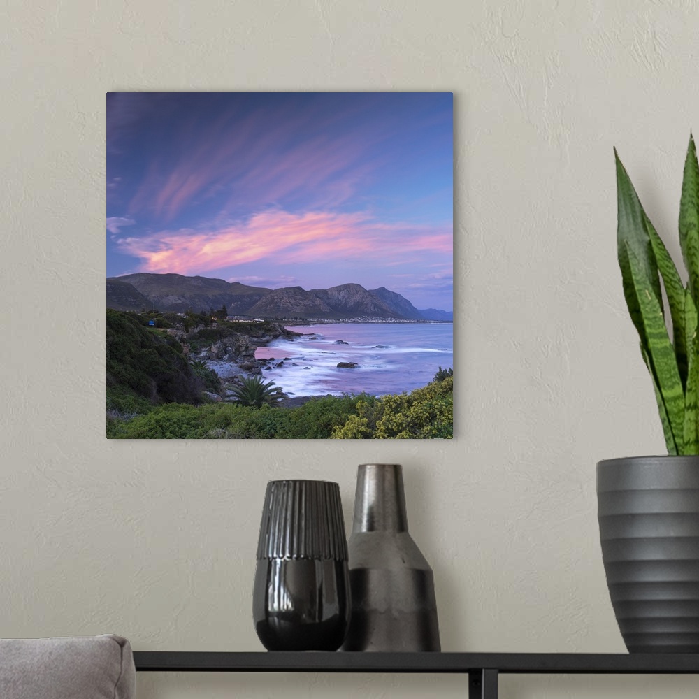 A modern room featuring Hermanus at sunset, Western Cape, South Africa