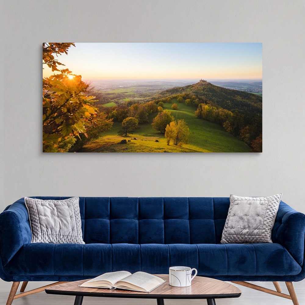 A modern room featuring Hohenzollern Castle, Hechingen, Baden-Wurttemberg, Germany.