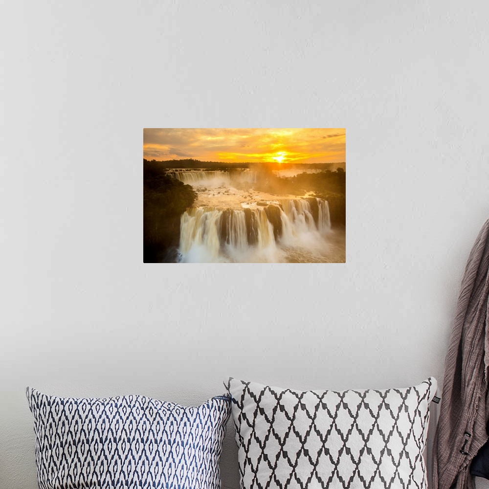 A bohemian room featuring Iguacu Falls, Parana State, Brazil.