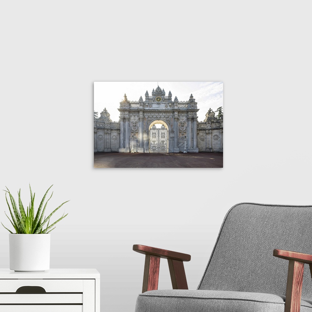 A modern room featuring Imperial Gate, Dolmabahce Palace, Besiktas, Istanbul, Turkey