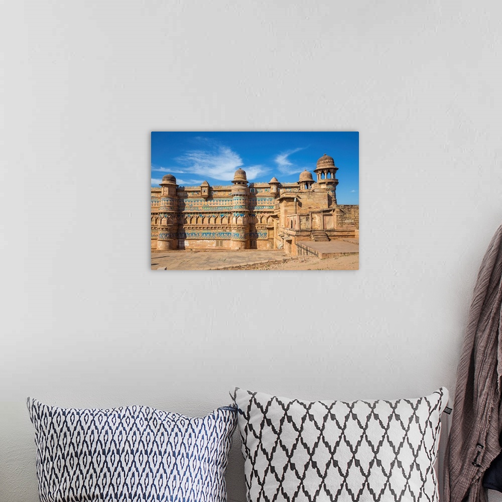 A bohemian room featuring India, Madhya Pradesh, Gwalior, Gwalior Fort, Man Singh Palace.