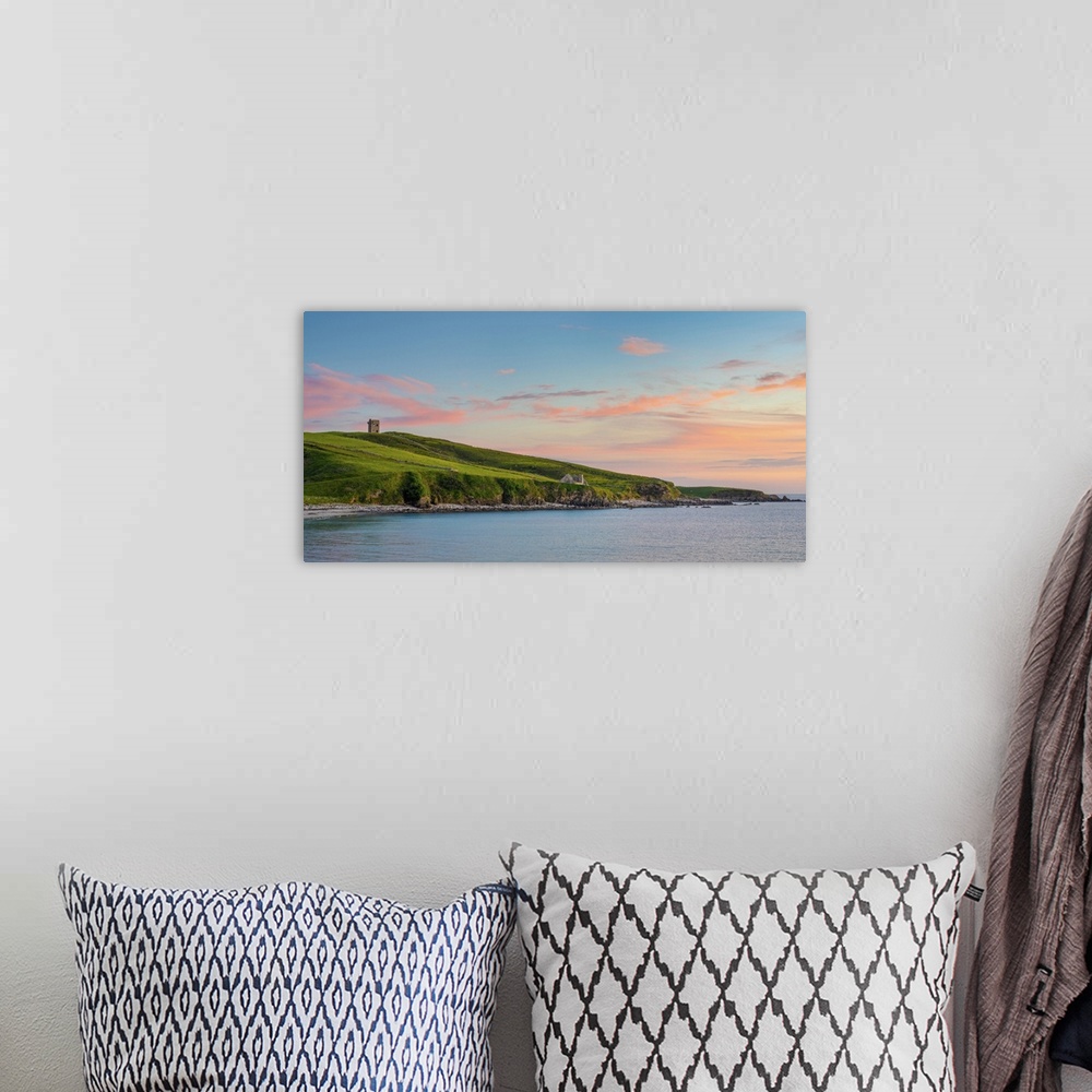 A bohemian room featuring Ireland, Co.Donegal, Crohy head, Maghery bay and Signal station at dusk