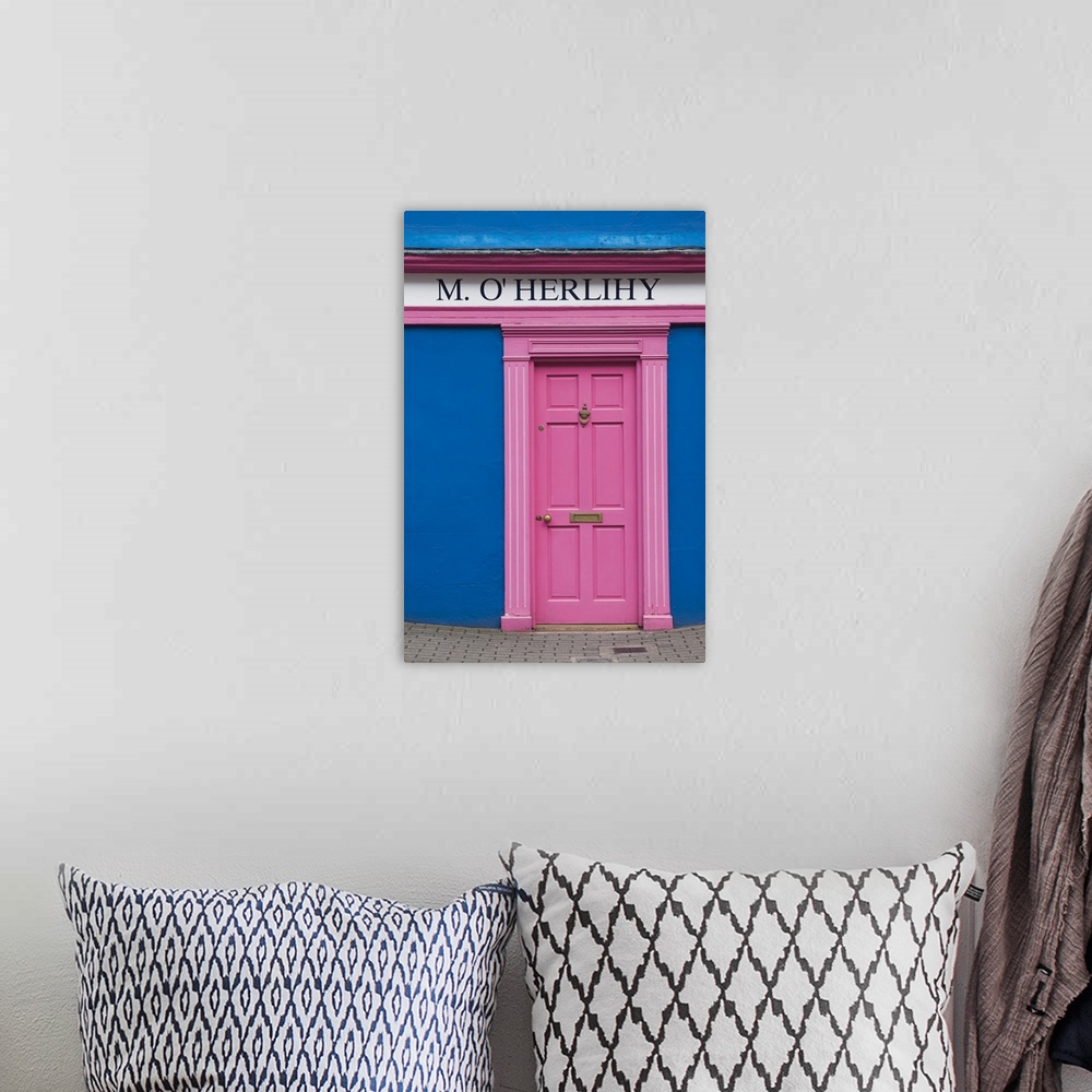 A bohemian room featuring Ireland, County Cork, Kinsale, colorful building detail.