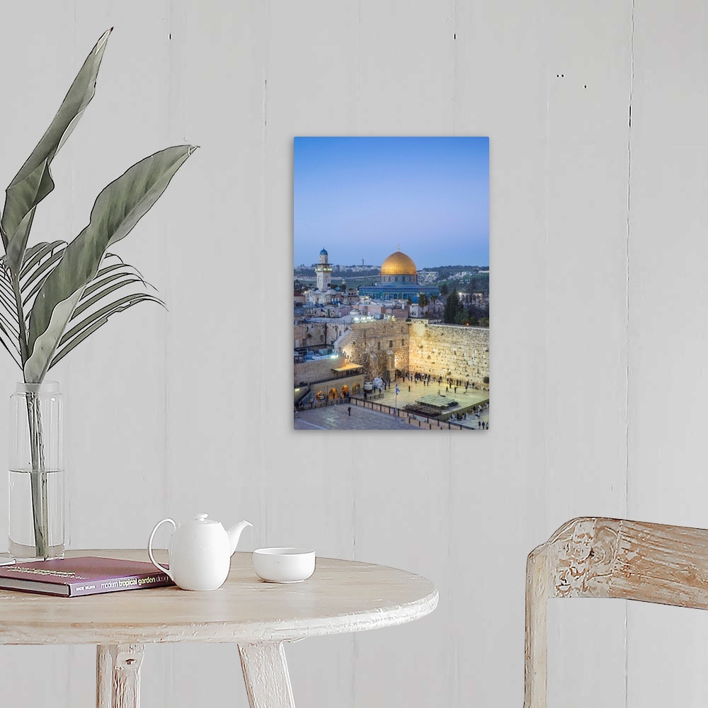 A farmhouse room featuring Israel, Jerusalem, Old City, Temple Mount, Dome of the Rock and The Western Wall - know as the Wa...