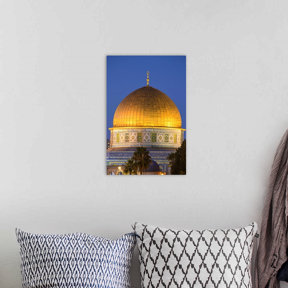 A bohemian room featuring Israel, Jerusalem, Temple Mount, Dome of the Rock.
