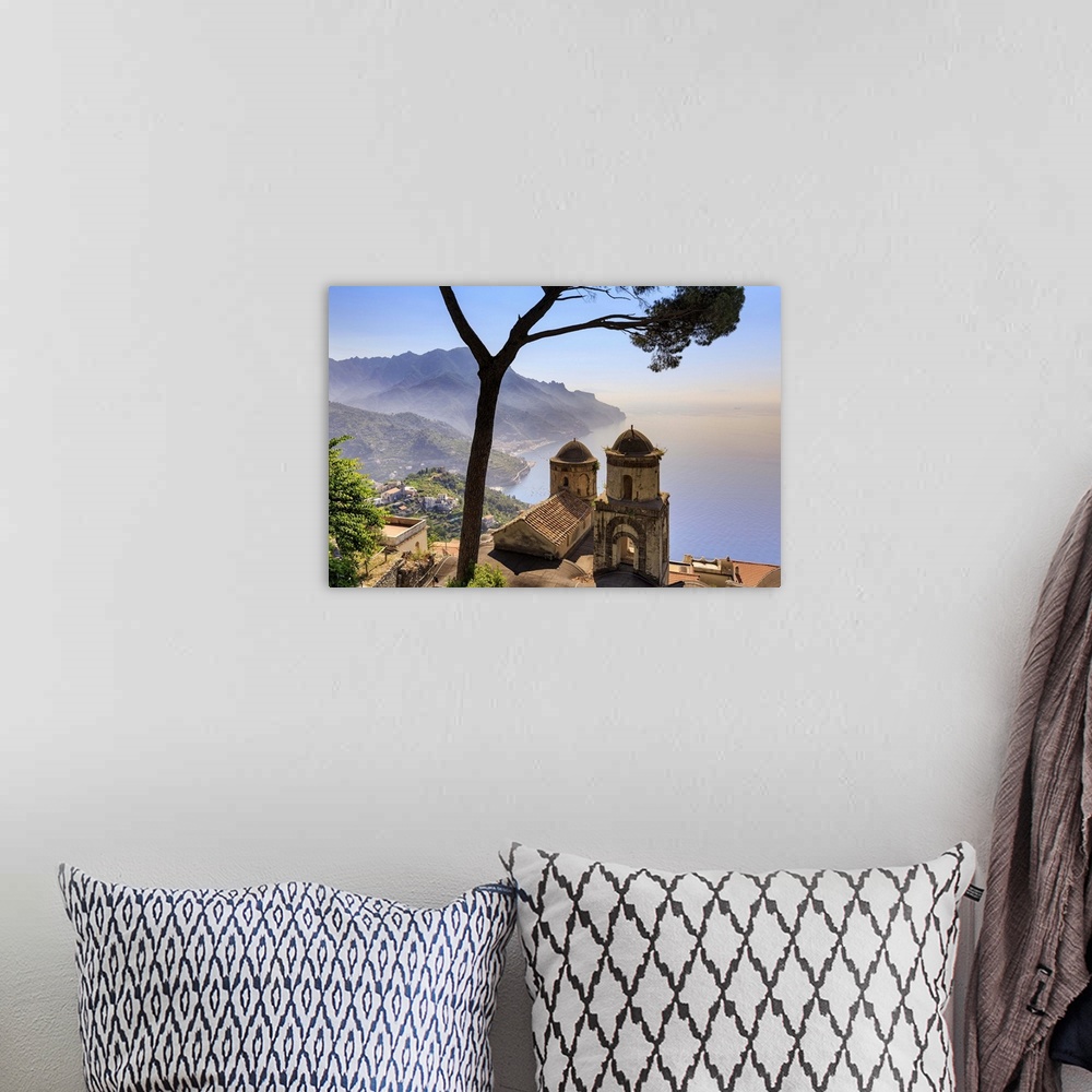 A bohemian room featuring Italy, Amalfi Coast, Ravello, Villa Rufolo.