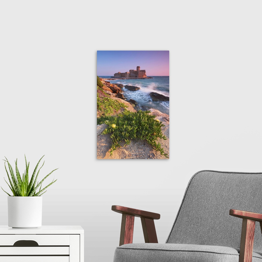 A modern room featuring Italy, Calabria, Crotone, Sunset at Le Castella