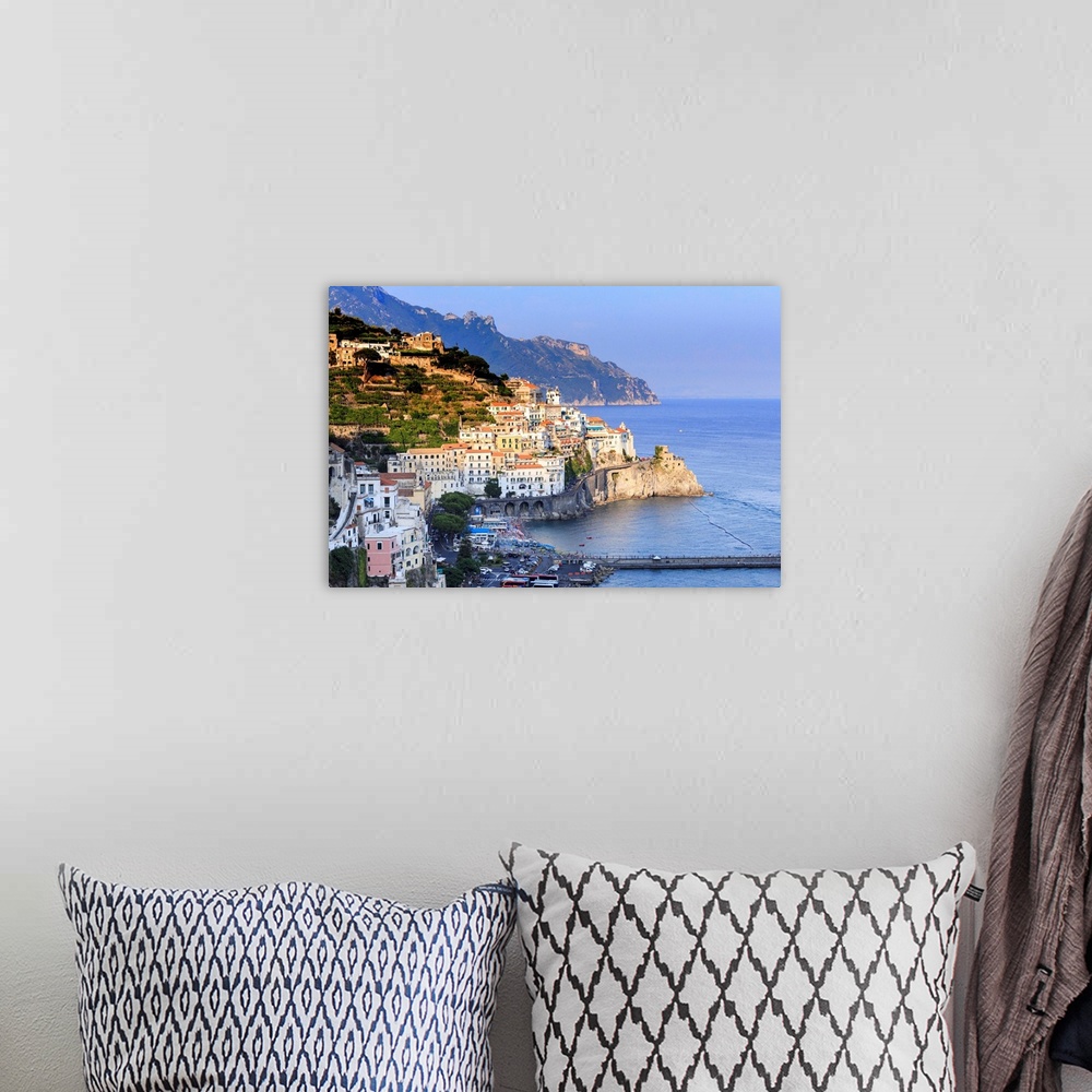 A bohemian room featuring Italy, Campagnia, Amalfi Coast, Amalfi. The town of Amalfi.