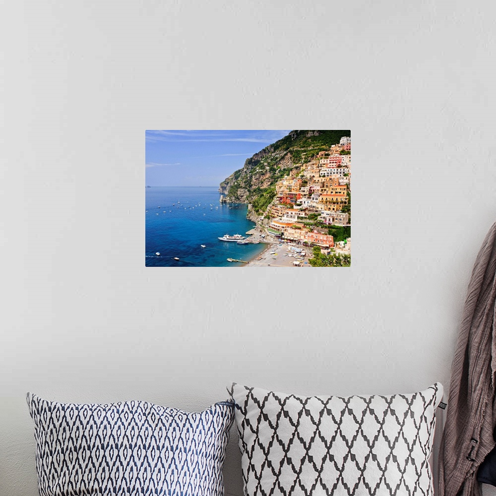 A bohemian room featuring Italy, Campania, Salerno district, Peninsula of Sorrento, Positano.