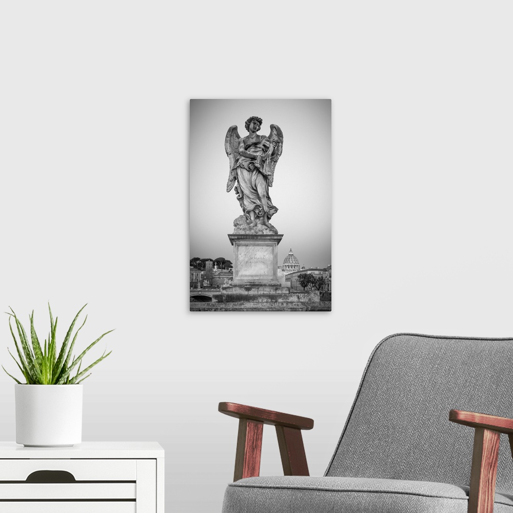 A modern room featuring Italy, Lazio, Rome, Ponte Sant'Angelo.