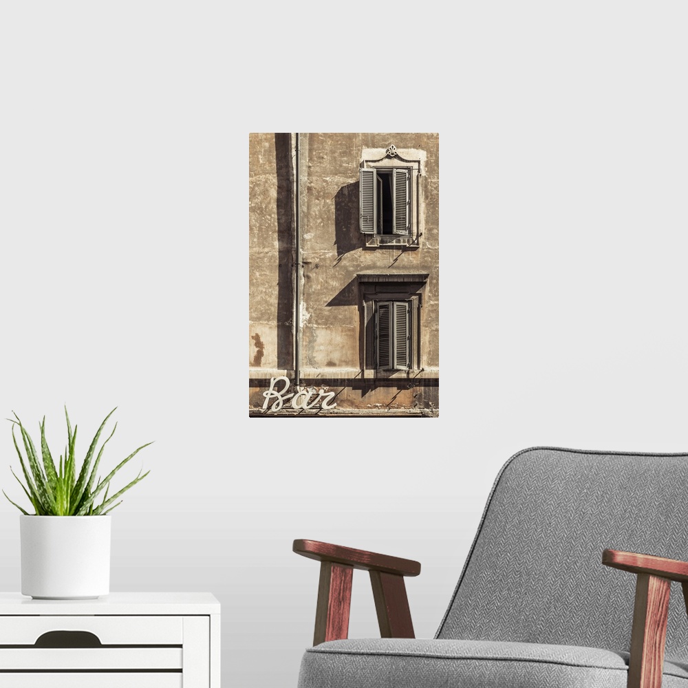 A modern room featuring Italy, Lazio, Rome, Trastevere, Bar Sign.