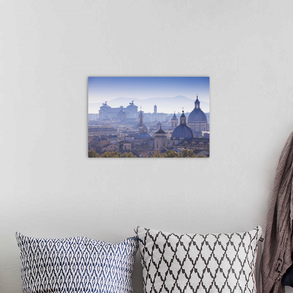 A bohemian room featuring Italy, Lazio, Rome, View looking towards Vittorio Emanuele II Monument